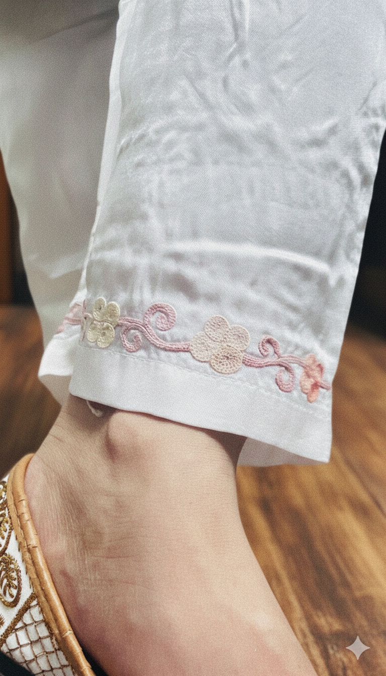 Premium Coord Set, Light Green Kurti with Cream Pants | Mehendi Ceremony Outfit