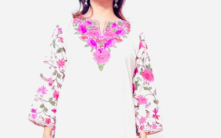 Soothing White Coord Set (Kurti with Pants) | Everyday Ease