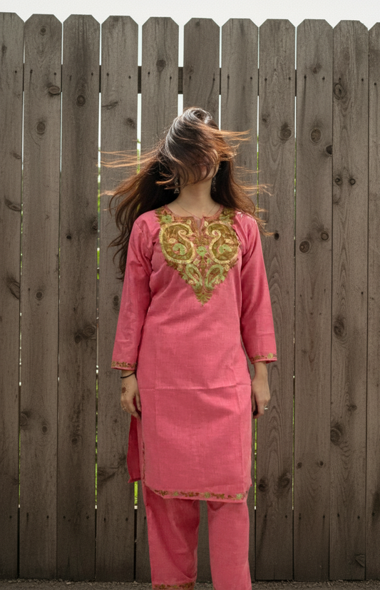 Lively Coral Coord Set | Everday Ease