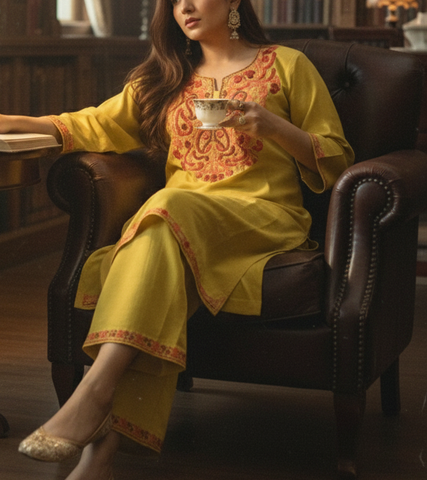 Bright Mustard Coord Set | Everyday Ease