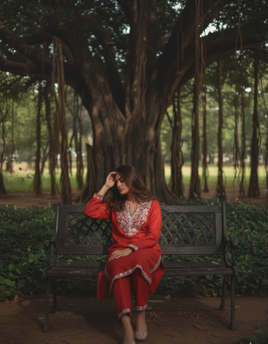 Bright Red Coord Set | Everyday Ease