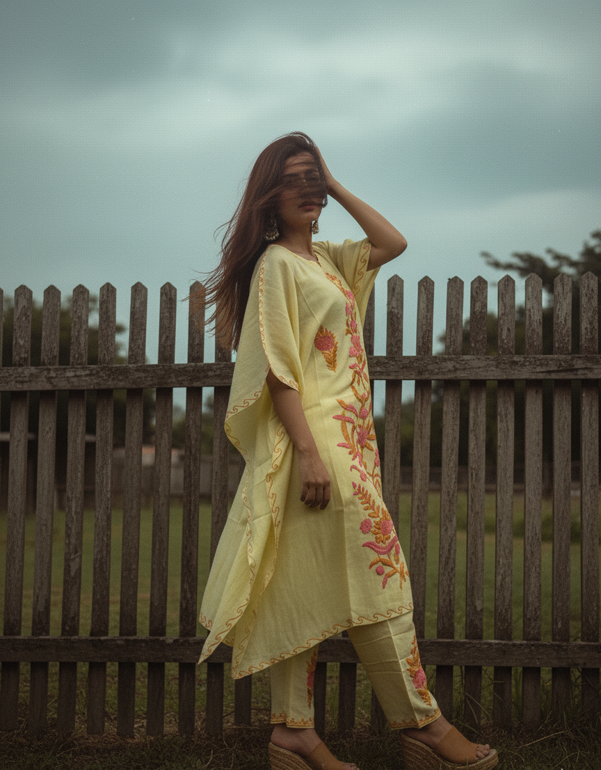 Yellow Kaftan | Boho Muse Collection