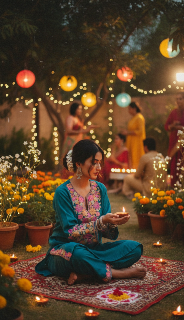 Turquoise Blue coord set (Kurta with pants), Super Marisa Fabric | Premium Collection