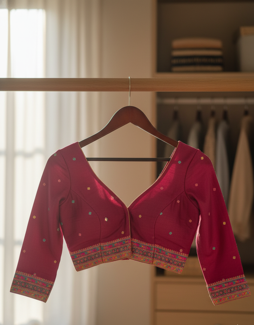 Kashmiri Pashmina Style Saree | Weave in Premium Banarasi Silk